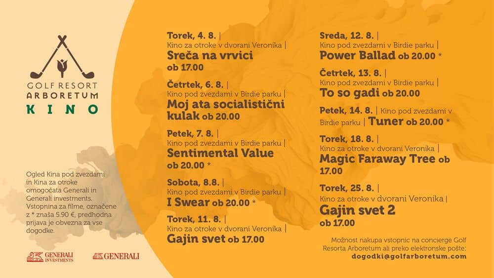 KINO POD ZVEZDAMI IN OTROŠKI KINO V DVORANI VERONIKA