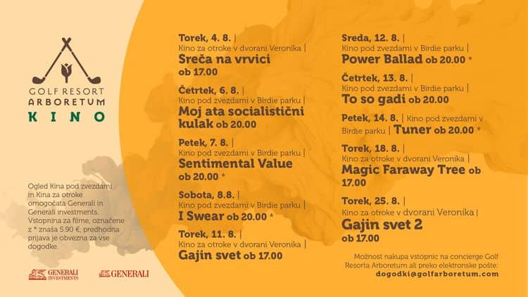 KINO POD ZVEZDAMI IN OTROŠKI KINO V DVORANI VERONIKA